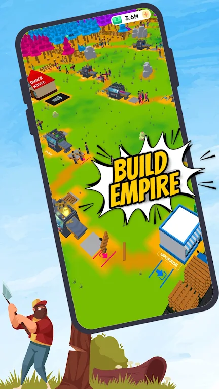 Lumber Tycoon Inc : Idle build ဖန်သားပြင်ဓာတ်ပုံ 0