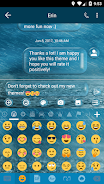 SMS Messages Bubble Rain Theme ภาพหน้าจอ 3