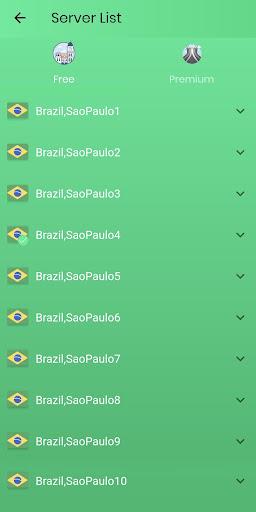 VPN Brazil - Fast VPN Proxy (MOD) Captura de pantalla 2