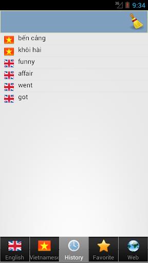 Vietnamese dict Screenshot 2
