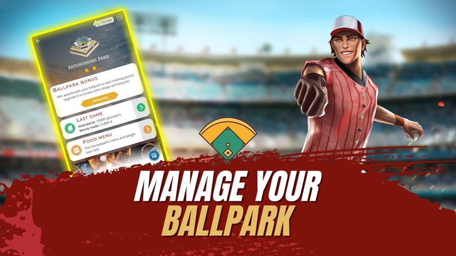 Astonishing Baseball Manager Tangkapan skrin 3