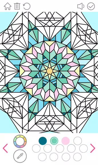 Mandala Color Game Antistress Capture d'écran 3