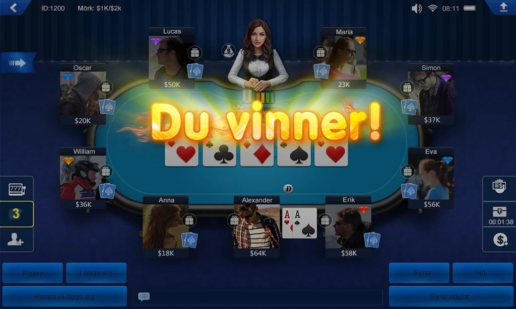 Poker Sverige HD Tangkapan skrin 3