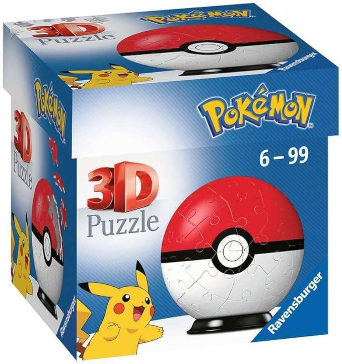 Ravensburger Pokemon Pokeball 3D Jigsaw Puzzle Ball - 54 sztuki