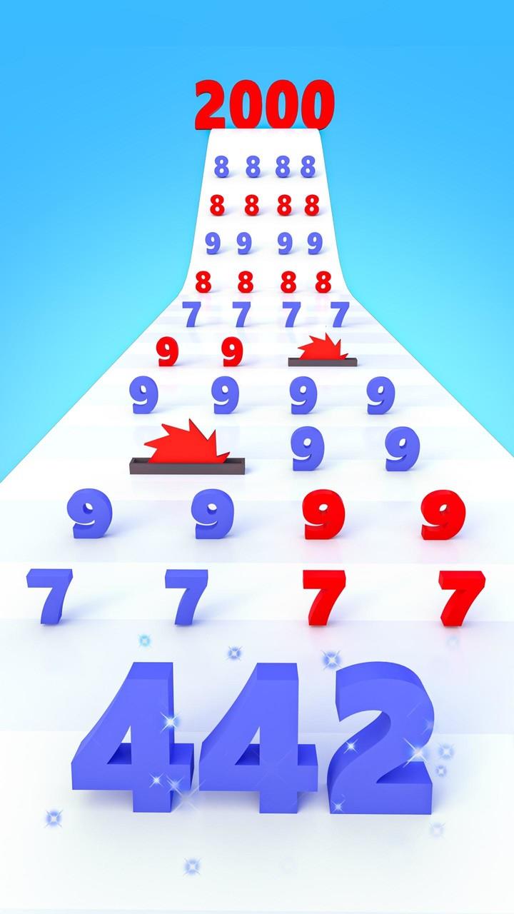 Number Run & Merge Master Game Schermafbeelding 1