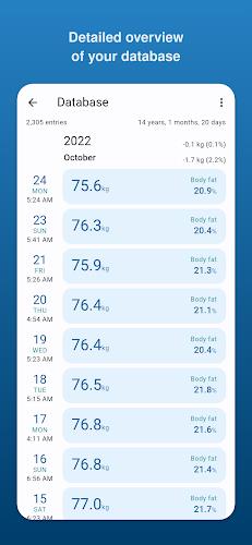 Libra Weight Manager Captura de pantalla 2