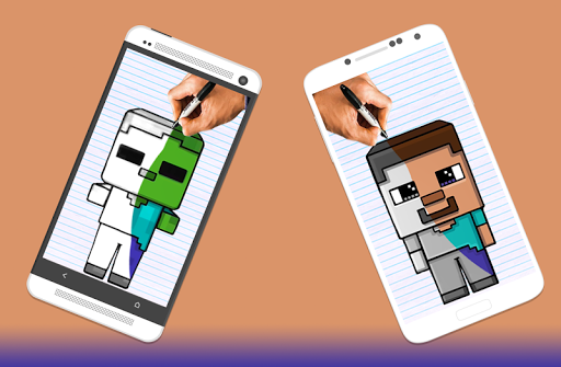 How to draw Minecraft Characters by Drawings Apps Schermafbeelding 3