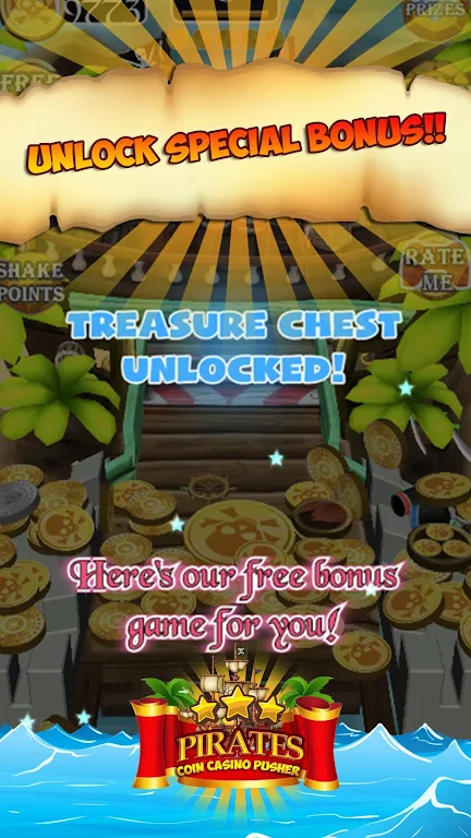 Pirates Coin Casino Pusher Скриншот 3