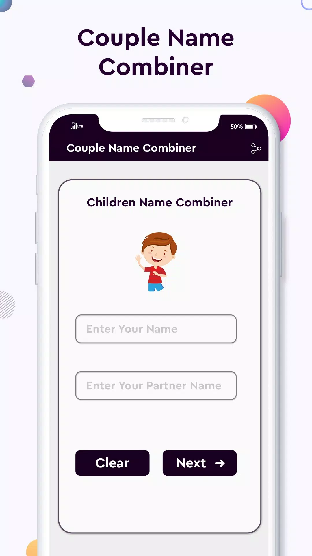 Baby name Couple Name Combiner Скриншот 2