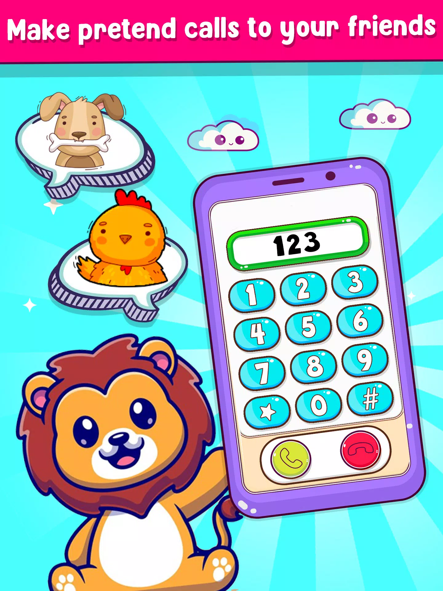 Musical Toy Phone Mobile Games Ekran Görüntüsü 0