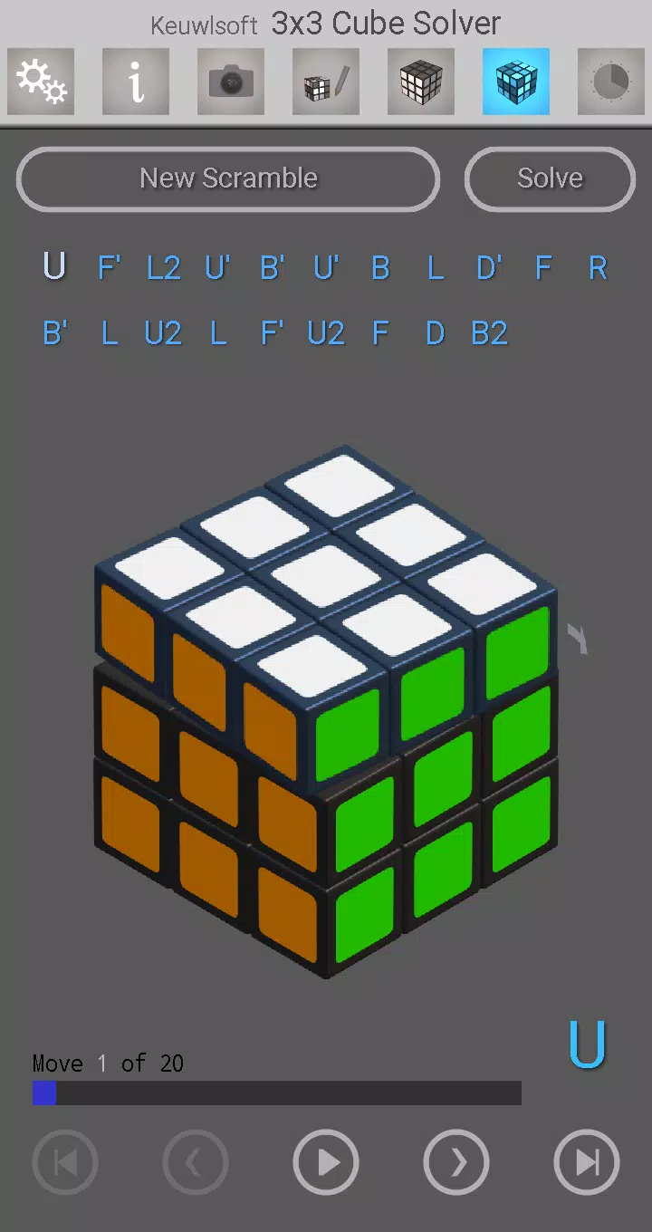 3x3 Cube Solver ภาพหน้าจอ 3