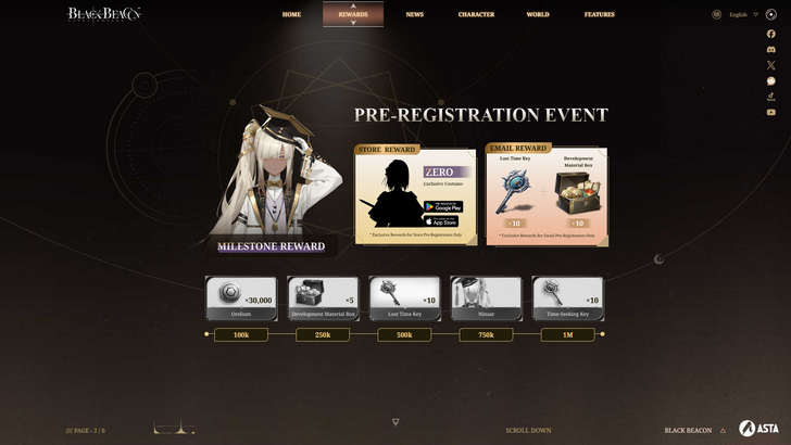 Black Beacon pre-rehistro at pre-order