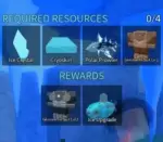 Image montrant les exigences pour mettre à niveau la combinaison Glimmerfin au niveau 2