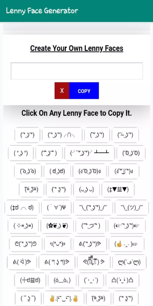 Lenny Face Generator Schermafbeelding 2