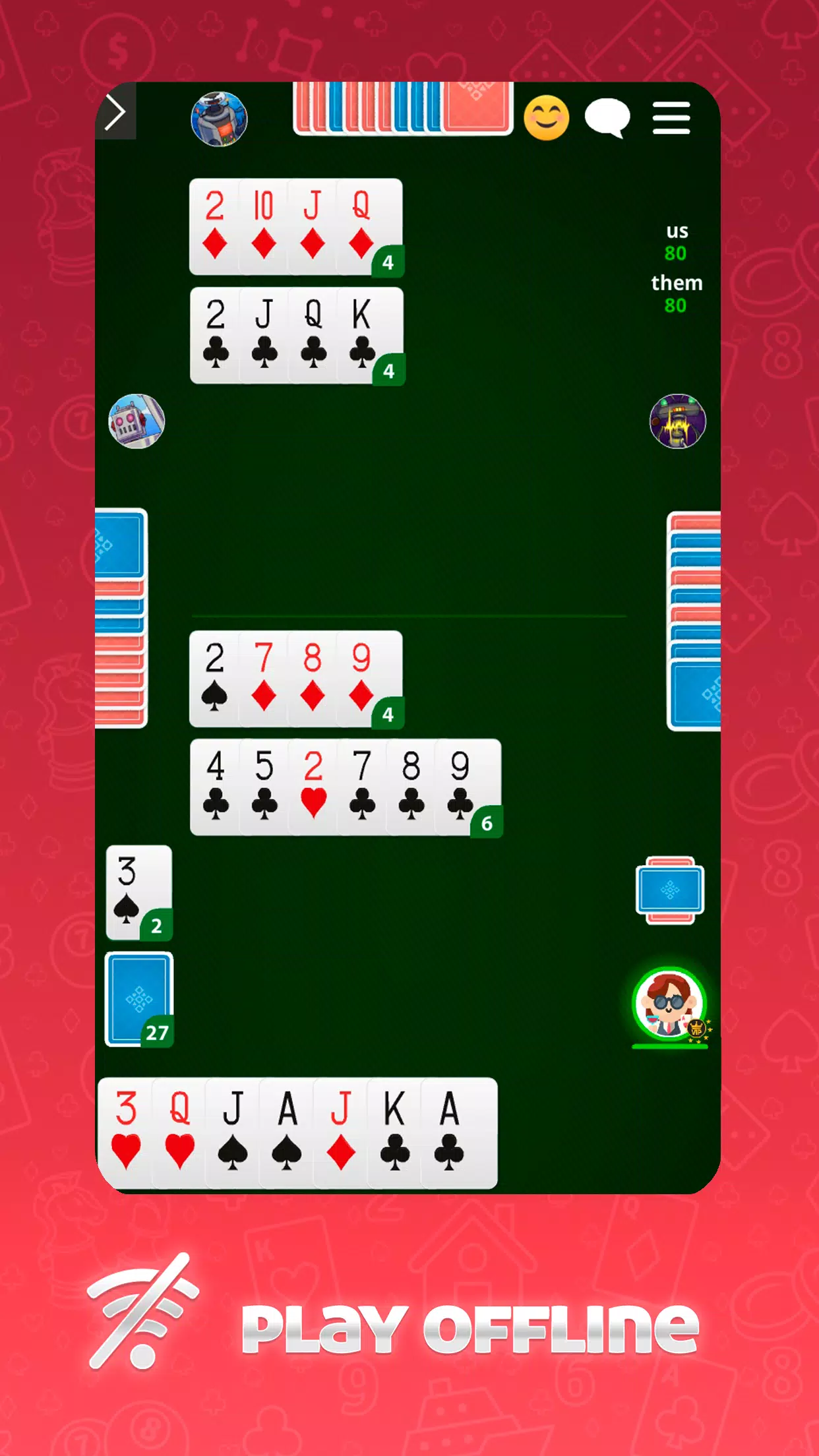 Buraco Canasta GameVelvet Tangkapan skrin 3