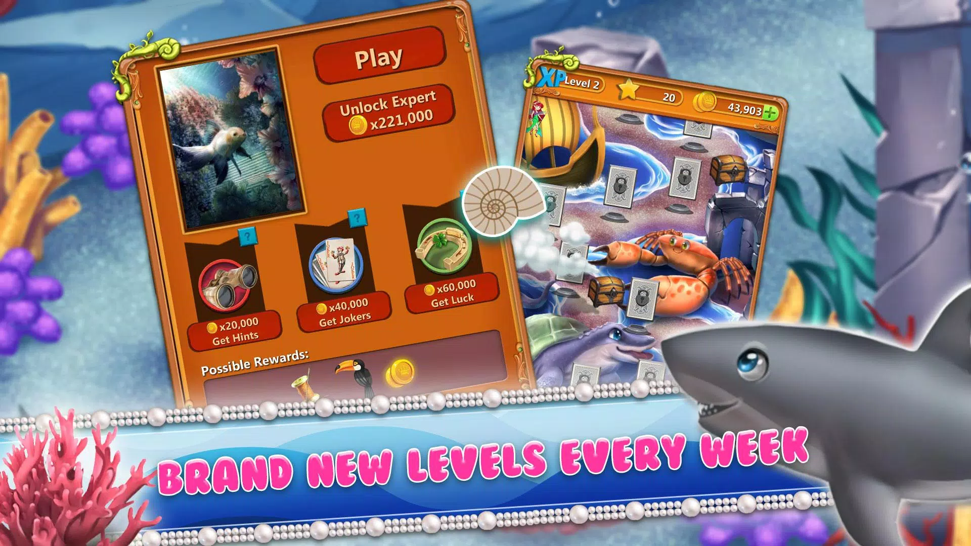 Solitaire Titan Adventure – Lo Tangkapan skrin 1