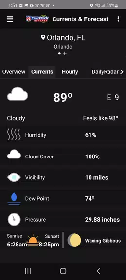 News 6 Pinpoint Weather - WKMG スクリーンショット 2