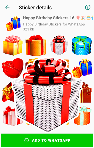 Birthday Stickers for WhatsApp應用截圖第2張