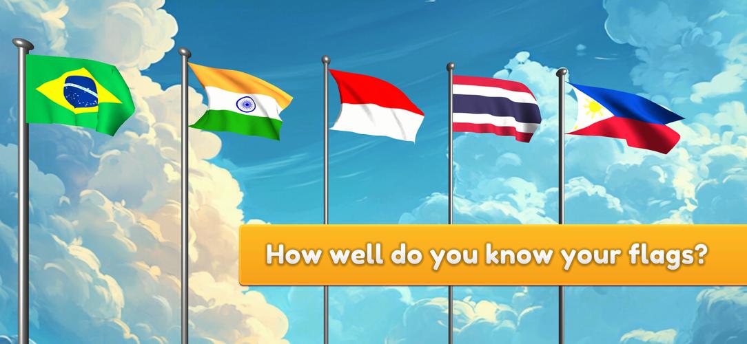 Flag Naming Trivia Guess Quiz Captura de pantalla 1