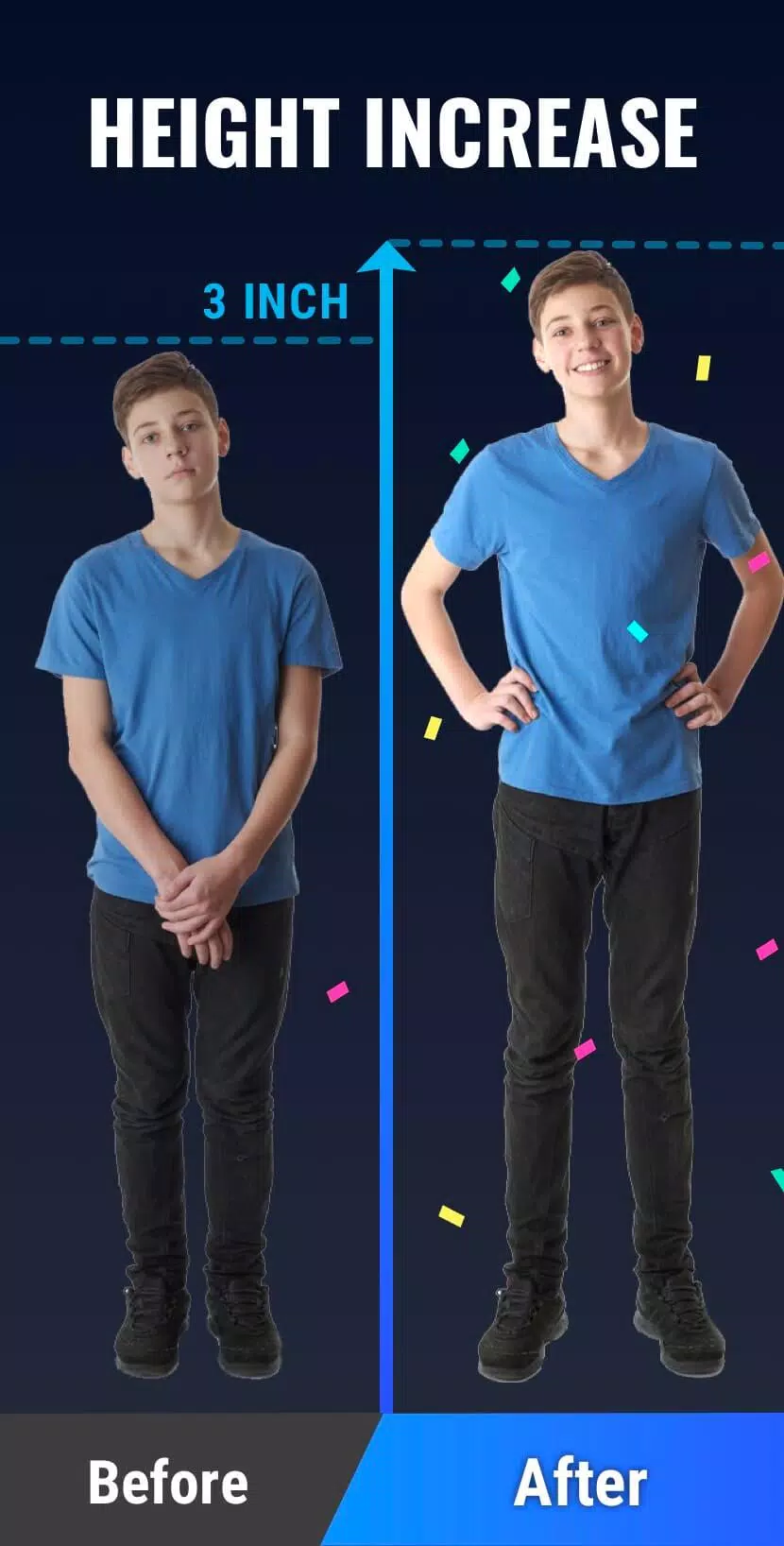 Exercices de grandir de taille Capture d'écran 1