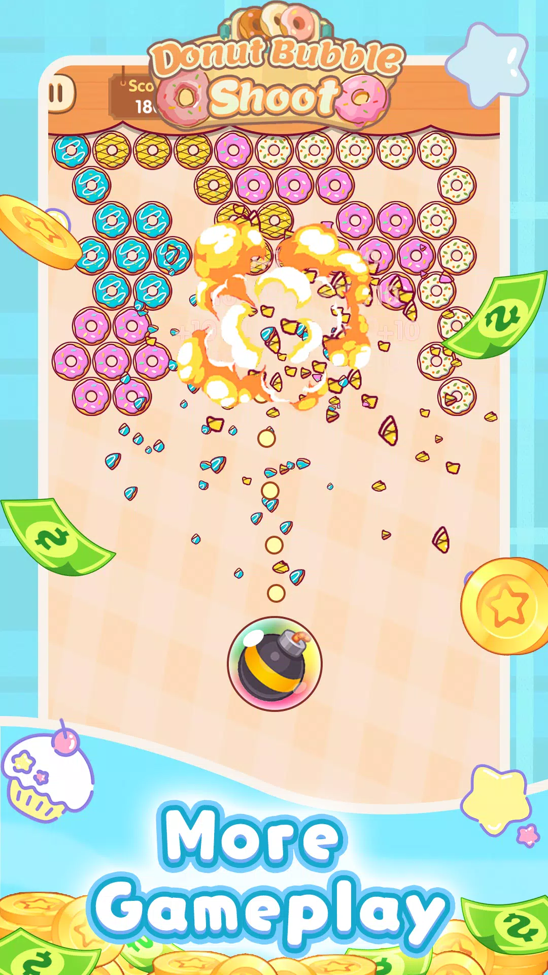 Donut Bubble Shoot ภาพหน้าจอ 3