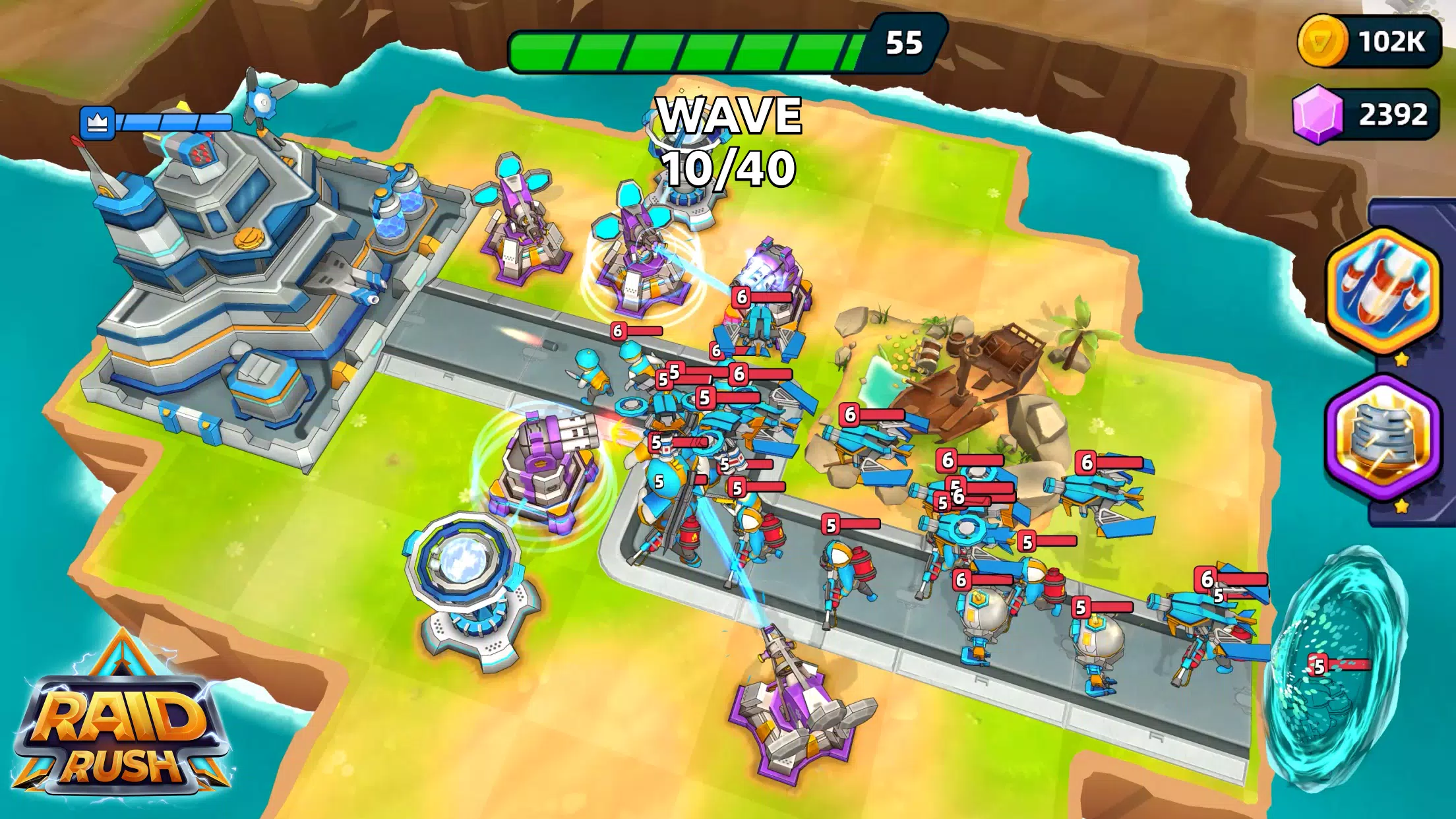Raid Rush ဖန်သားပြင်ဓာတ်ပုံ 0