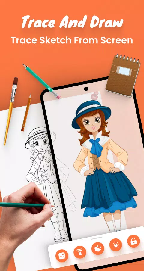 Draw sketch : Sketch and Paint ภาพหน้าจอ 2