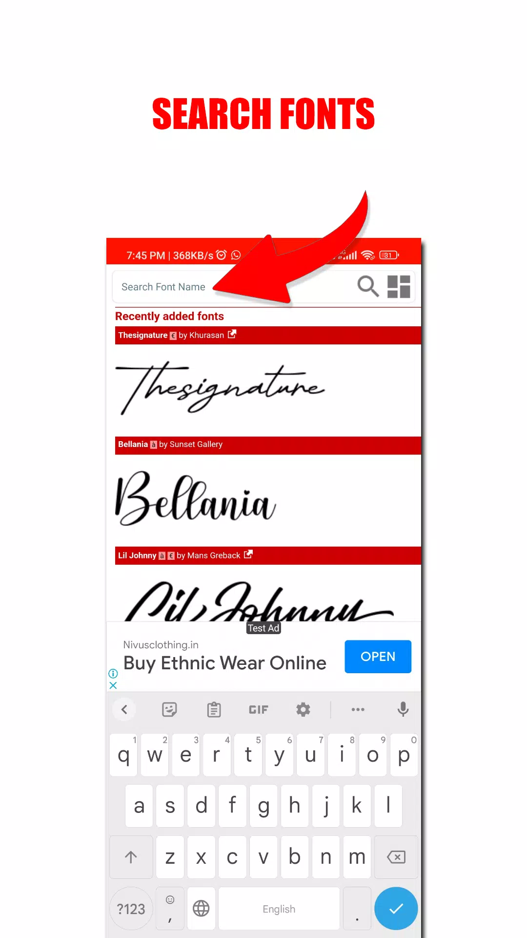 DA FONT’S Screenshot 2