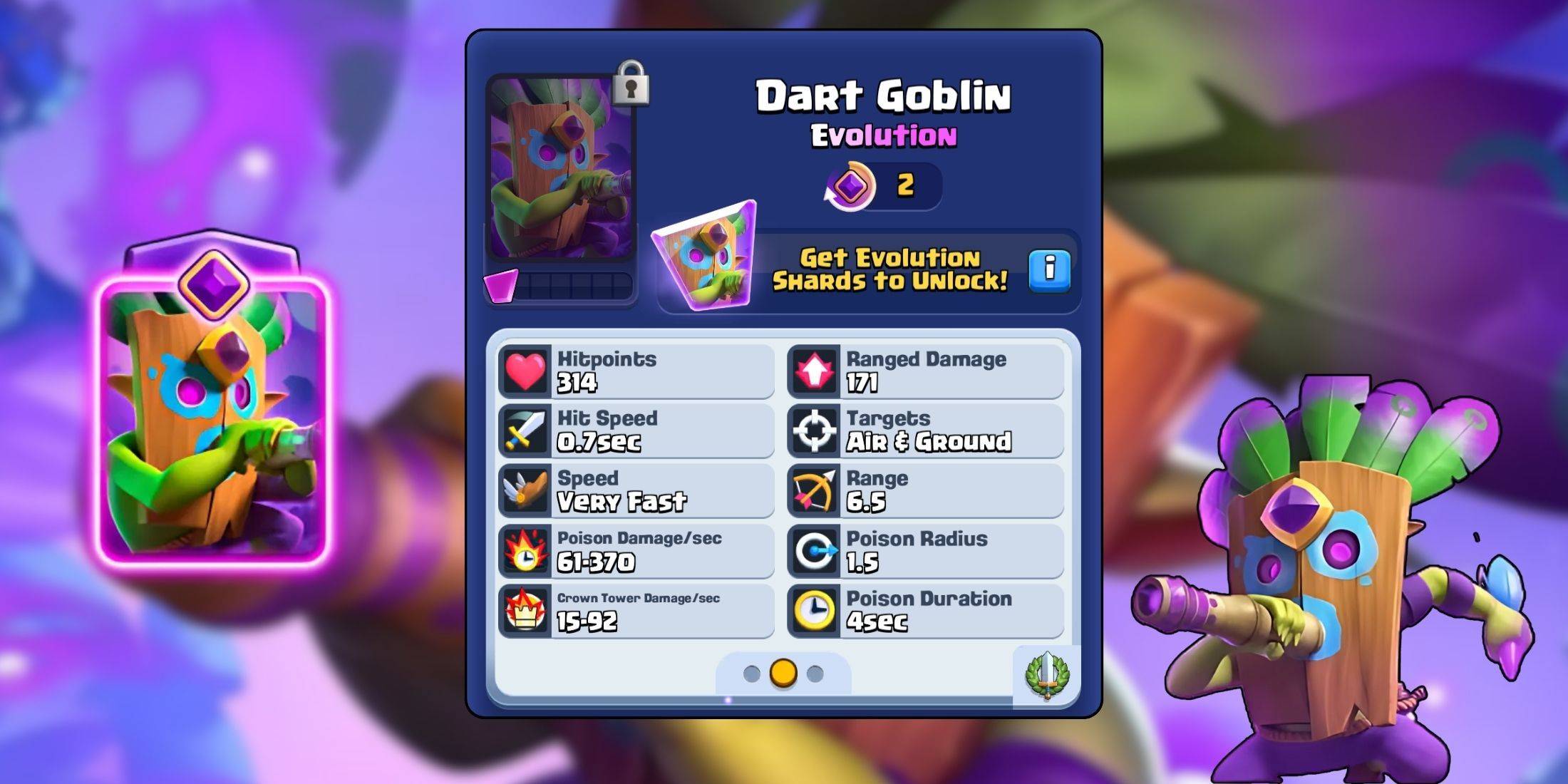 Evo Dart Goblin in Clash Royale