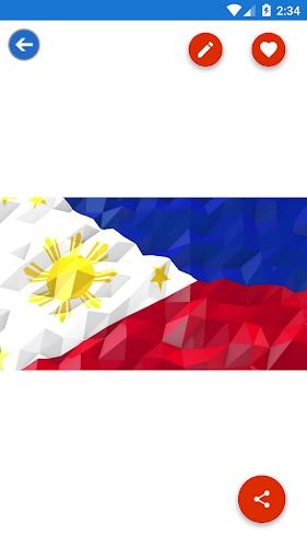 Schermata Philippines Flag Wallpaper: Fl 3