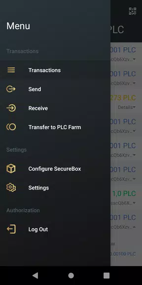 PLC Wallet Captura de tela 1