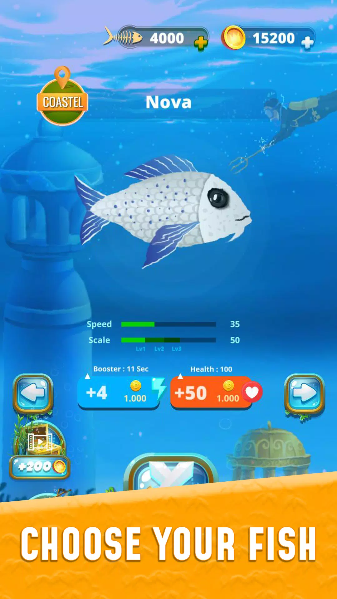 Grow Fish.io : Fish Hunter Captura de tela 2