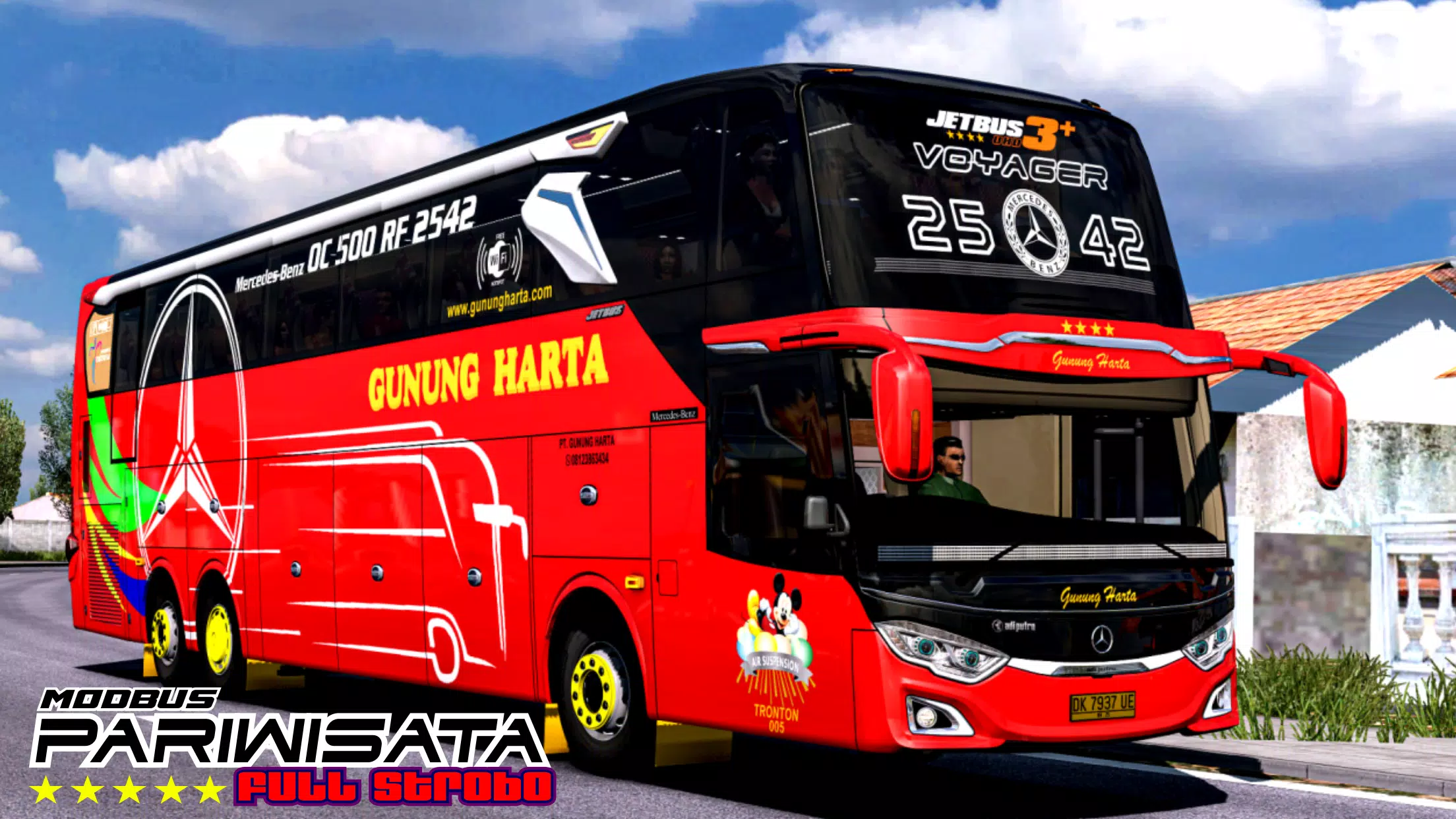 Mod Bus Pariwisata Full Strobo Tangkapan skrin 0