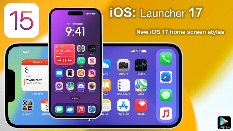 Theme For iPhone 15 iOS 17 New स्क्रीनशॉट 1