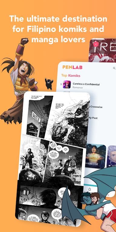 Penlab - Comics Manga Webtoons Captura de tela 1