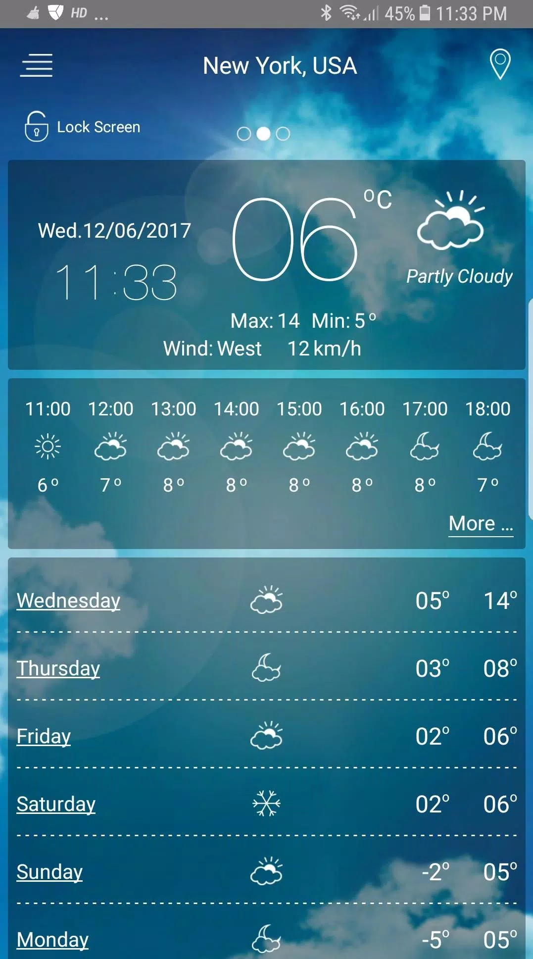 Schermata Weather Forecast 0
