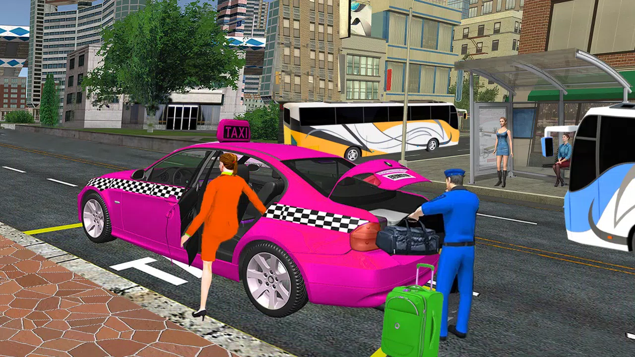 City Taxi Games-Taxi Car Games Ảnh chụp màn hình 3