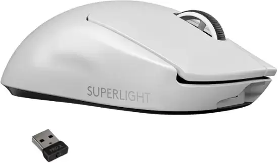 LIGITECH - PRO X SUPERLIGHT LIKAKA BEZPŁATNA Bezprzewodowa mysz gier z czujnikiem bohatera 25K - bezprzewodowe - białe