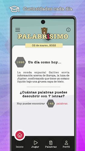 PALABRÍSIMO: busca palabras Tangkapan skrin 3