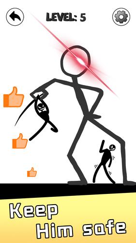 Save Stickman: Brain Draw Line Screenshot 1