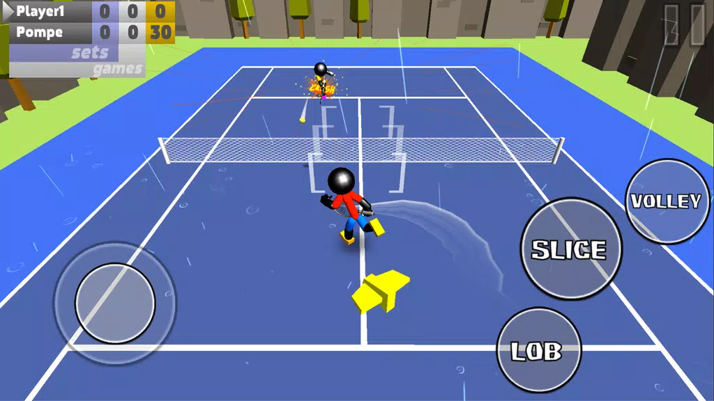 Stickman 3D Tennis Captura de tela 3