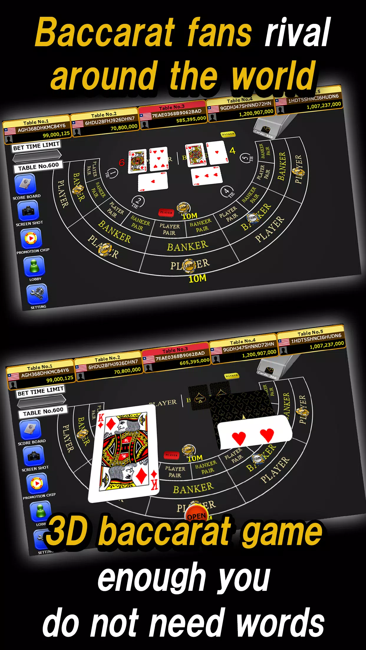 Global Gold Baccarat スクリーンショット 1