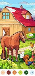 Country Farm Coloring Book应用截图第1张