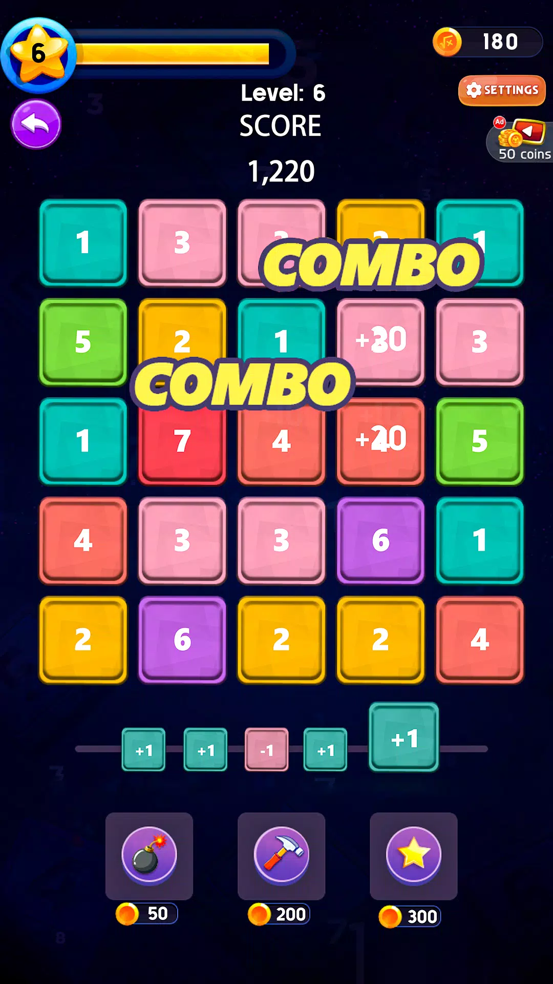 Number Merge Puzzle Match ภาพหน้าจอ 1
