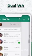 Dual Chat - 2Space WA Web ဖန်သားပြင်ဓာတ်ပုံ 3