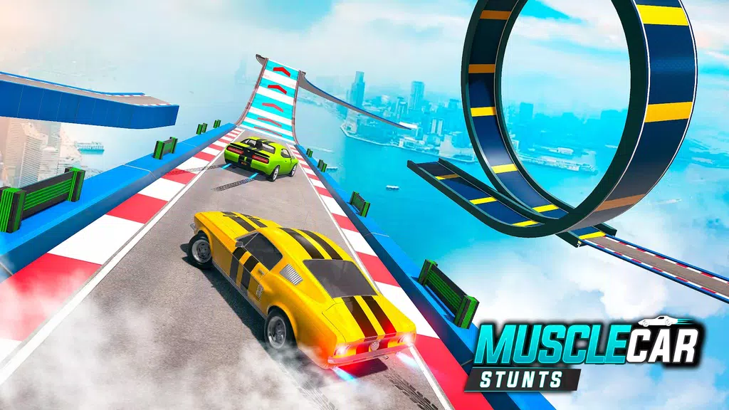 Muscle Car Stunts - Ramp Car Capture d'écran 2