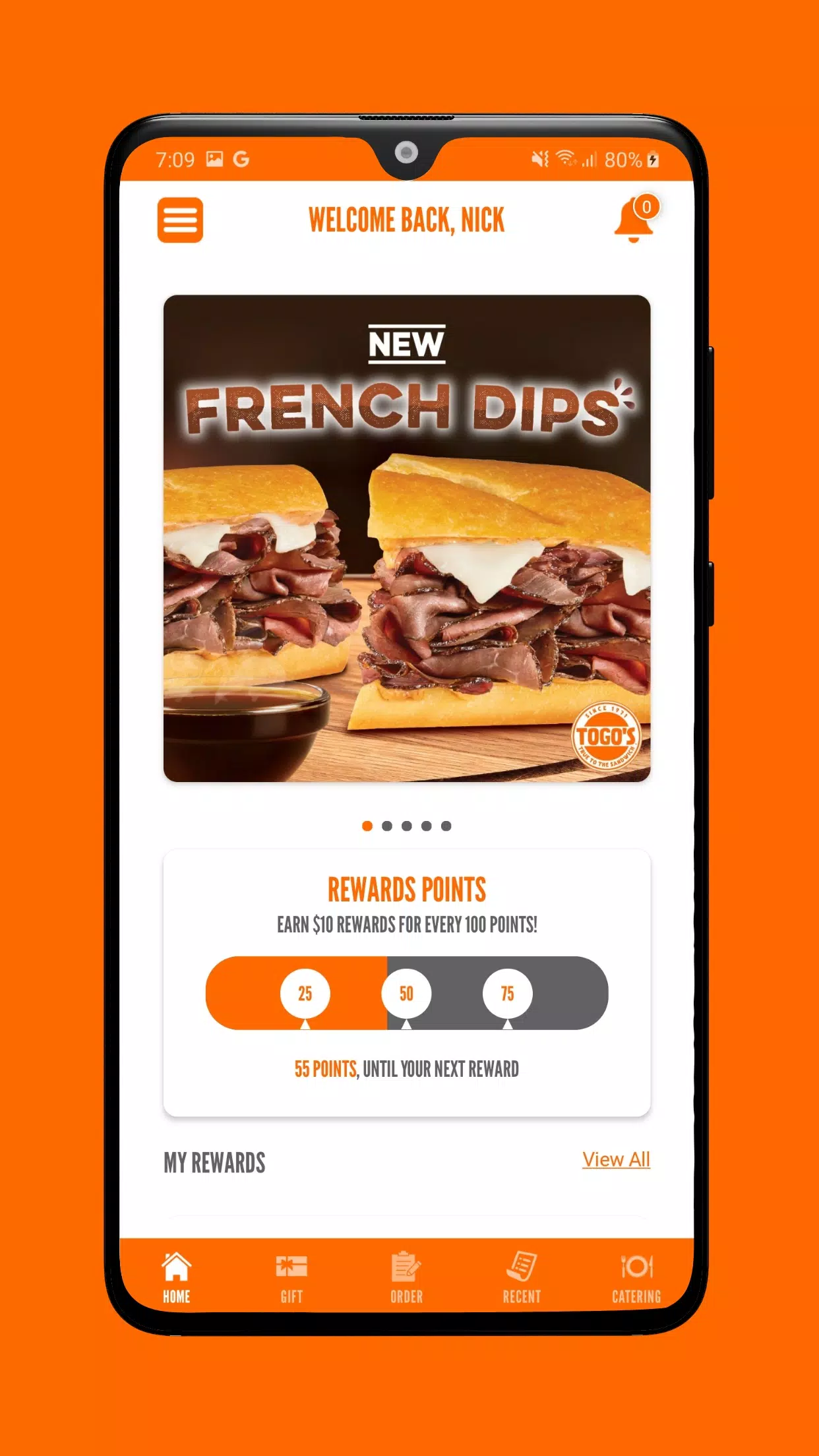 TOGO's Sandwiches Captura de tela 1