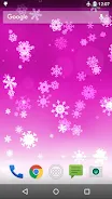 Snowflake Live Wallpaper Tangkapan skrin 2