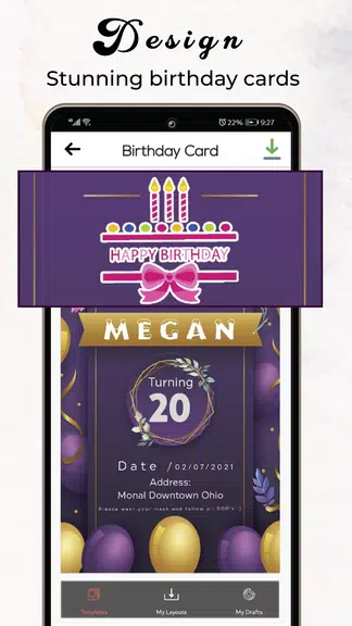 Invitation Card Maker & Ecards ภาพหน้าจอ 3