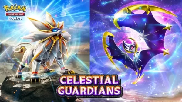 Alolan Pokémon Sertai poket TCG dalam pengembangan penjaga celestial